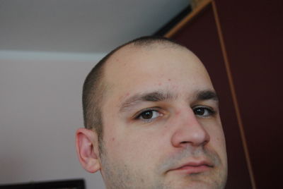 Close-up portrait of young man