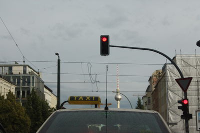 Road against cloudy sky