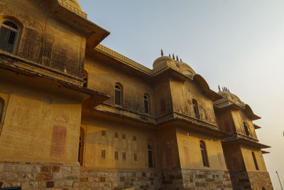 Low angle view of historical building