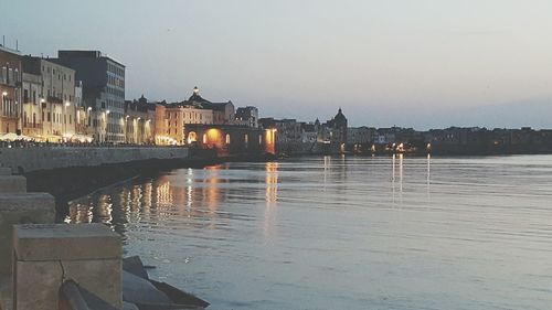 View of buildings at waterfront