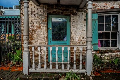 Exterior of abandoned house