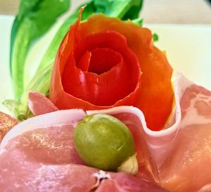 Close-up of red chili peppers