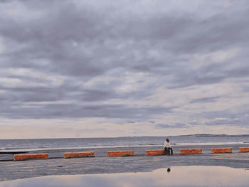 Scenic view of sea against sky