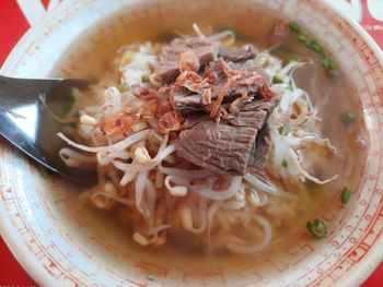 Close-up of food served in bowl