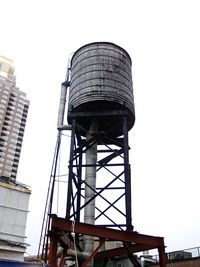 Low angle view of built structure against clear sky