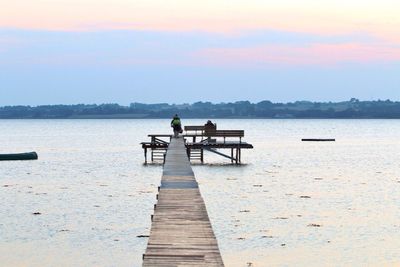 Pier in sea