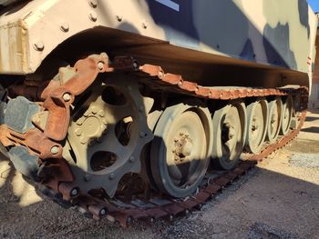 Rusty train at railroad station platform