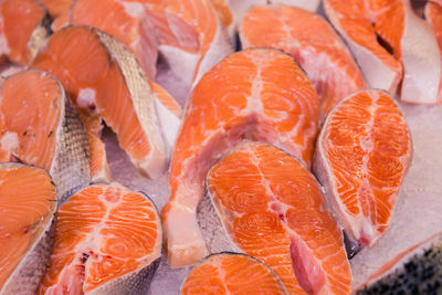 Close-up of fish for sale in market