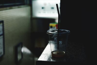 Close-up of drink on table