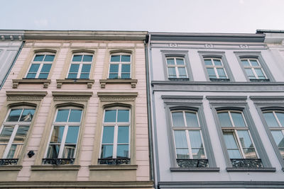 Low angle view of building against clear sky