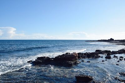 Scenic view of sea against sky