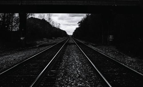 Railroad track on railroad track