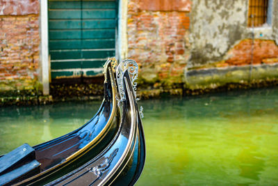 Close-up of gondola