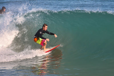 Full length of man in sea