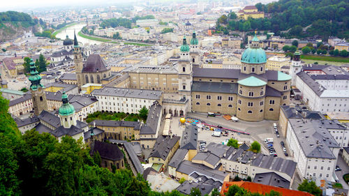 Scenery of salzburg old town city, austria