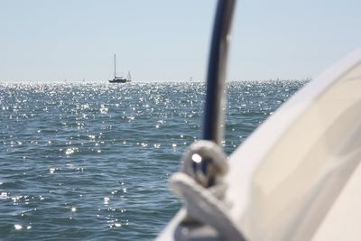 Boats in sea