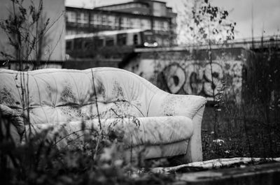 Man standing in front of built structure