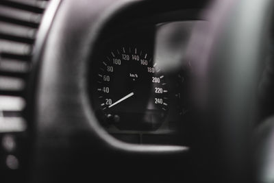 Close-up of vintage car