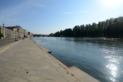 Scenic view of river against sky