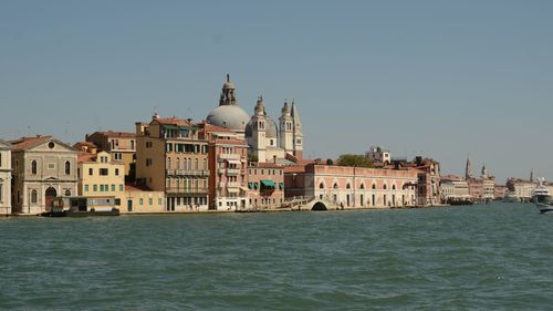 View of church at waterfront