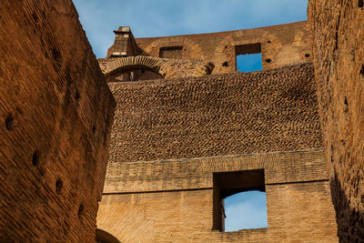 Interior of the famous colosseum in rome