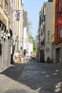 Street amidst buildings in city