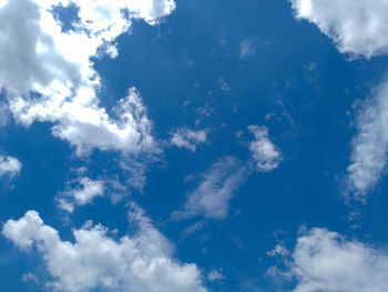 Low angle view of clouds in sky