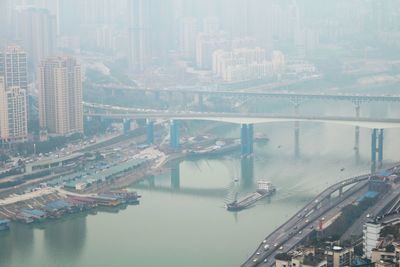 Aerial view of city