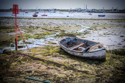 Boats in sea