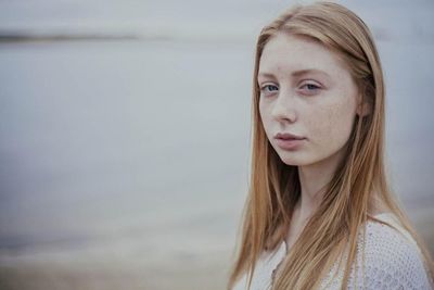 Portrait of young woman