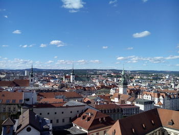 High angle view of cityscape