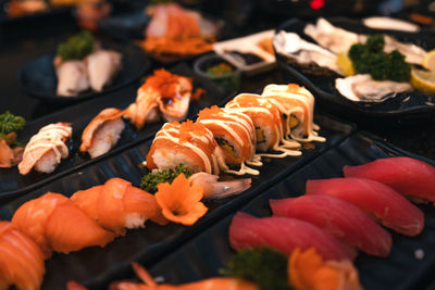 Close-up of sushi