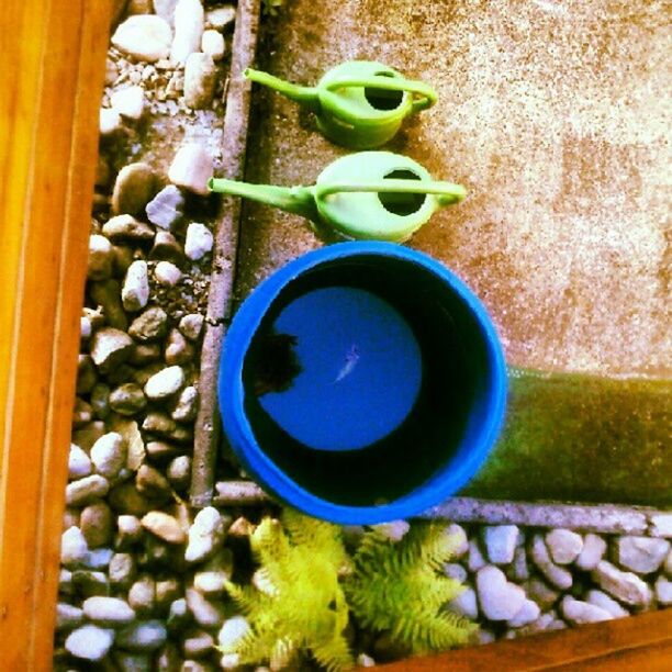 indoors, still life, table, high angle view, food and drink, multi colored, directly above, freshness, circle, food, close-up, blue, bowl, no people, green color, variation, cup, healthy eating, day, plate