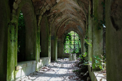 Abandoned building interior