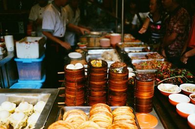 Close-up of food for sale at market stall