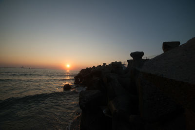 Sunset over sea
