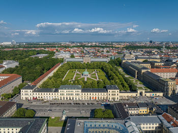 The bavarian state chancellery in the hofgarten in munich