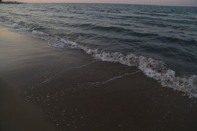 High angle view of beach