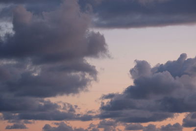 Low angle view of clouds in sky