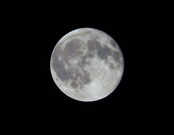 Low angle view of moon in sky