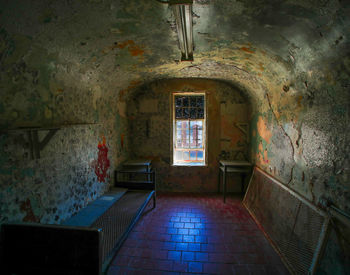 Interior of abandoned building