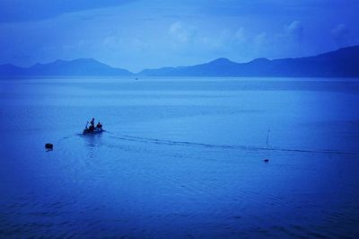 Boats in sea