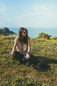 Girl on the field 