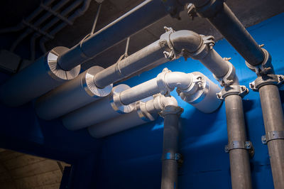 Low angle view of pipes