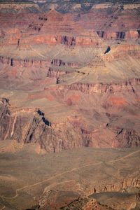 Aerial view of desert