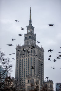 Low angle view of historic building against sky