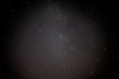 Low angle view of stars against sky at night