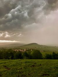 Scenic view of landscape against sky