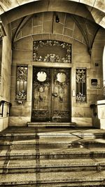 Entrance of historical building