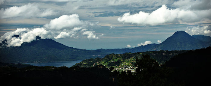 High angle view of sea